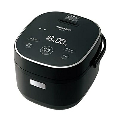 【中古】 シャープ(SHARP) ジャー炊飯器 [3合炊き] ブラック系 KS-CF05C-B