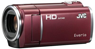 【中古】 JVCケンウッド JVC 8GBフルハイビジョンメモリームービー ルージュレッド GZ-HM450-R