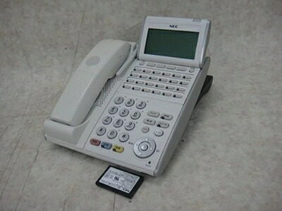 【中古】 DTL-24BT-1D(WH) 電話機 NEC Aspire X 長い巻き毛コードレス 商行為電話機