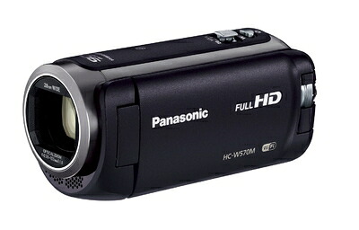 【中古】 パナソニック HDビデオカメラ W570M ワイプ撮り 90倍ズーム ブラック HC-W570M-K|Haute Produit