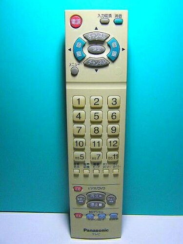 【中古】 パナソニック テレビリモコン EUR7606KR0