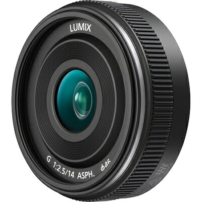 【中古】 パナソニック LUMIX Gレンズ 14mm F2.5 II ASPH ミラーレスマイクロフォーサーズ H-H014AK (USAブラック)|Haute Produit
