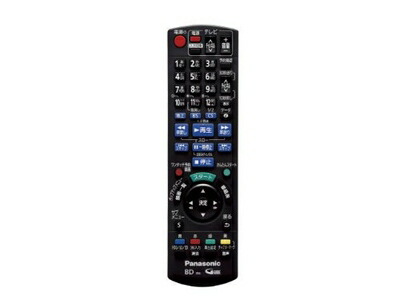 【中古】 Panasonic ブルーレイディスクレコーダー用遠隔操作 N2QAYB000821