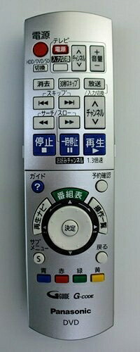 【中古】 Panasonic 高品位テレビヴィデオディスクリコーダー用遠隔操作 EUR7658YE0