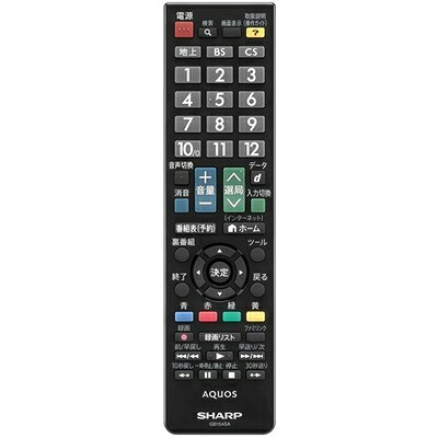 【中古】 シャープ SHARP テレビリモコン 0106380471 7,938円