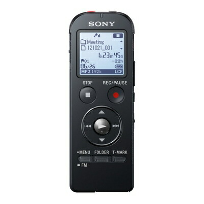 【中古】 SONY ステレオICレコーダー FMチューナー付 8GB ブラック ICD-UX534F/B
