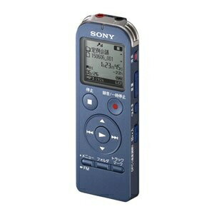 【中古】 ソニー ステレオICレコーダー FMチューナー付 4GB ブルー ICD-UX533FA/L