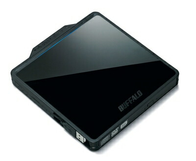 【中古】 BUFFALO Boostケーブル搭載 ポータブルDVDドライブ ブラック DVSM-PC58U2V-BK