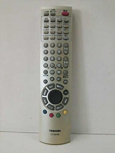 【中古】 東芝 テレビリモコン CT-90136