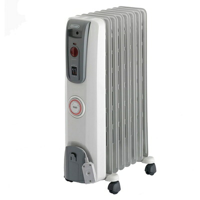 【中古】 DeLonghi オイルラジエターヒーター サーマルカットフィン8枚 【3～8畳用】 H770812EFS