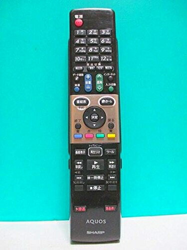 【中古】 シャープ テレビリモコン GA807WJSA