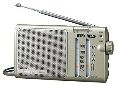 【中古】 パナソニック FM-AM2バンドレシーバー RF-U155-S