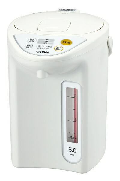 【中古】 タイガー 魔法瓶 マイコン 電気 ポット 3L ホワイト PDR-G301-W Tiger