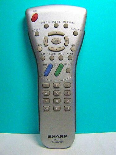 【中古】 シャープ LCDTVリモコン GA184WJSA