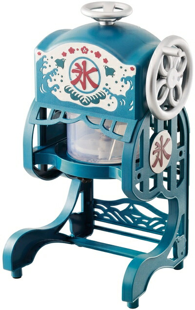 【中古】 ドウシシャ 電動 かき氷 機 本格ふわふわ 氷かき器 青み 2017年 模範例 DCSP-1751