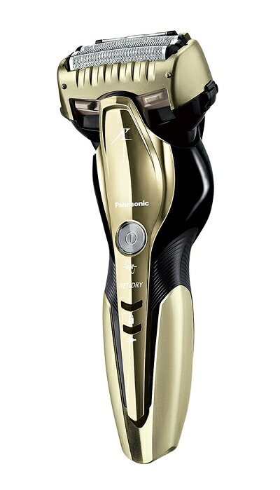 【中古】 パナソニック ラムダッシュ メンズシェーバー 3枚刃 お風呂剃り可 ゴールド調 ES-CST8Q-N｜Haute Produit