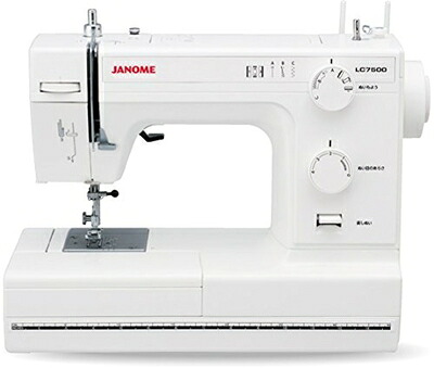 【中古】 JANOME ジャノメ なめし革手工芸品相応う 豪然たる 電動ミシン LC7500 なめし革針 なめし革取り締まり 標準尺度とり備える LC-7500 白いこと