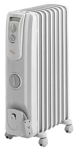 【中古】 DeLonghi オイル・ラジエターヒーター L字型フラットフィン8枚 【トップハンガー(TH-300R)付(同送)】 R790812TFS 【3～8畳用】｜Haute Produit