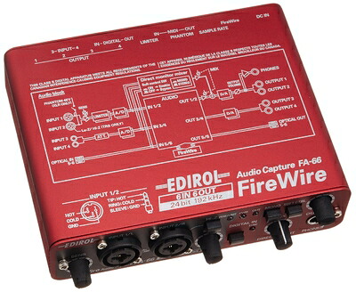 【中古】 Roland ローランド オーディオインターフェイス FireWire AUDIO CAPTURE FA-66