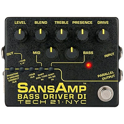 【中古】 Tech21 エフェクター Sansamp Bass Driver DI V2 BSDR-V2 ベース専用ドライブエフェクター&アンプシュミレーター&DI機能搭載 [並行輸入品]
