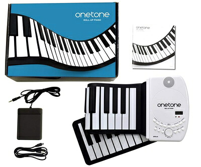 【中古】 ONETONE ワントーン ロールピアノ (ロールアップピアノ) 61鍵盤 スピーカー内蔵 充電池駆動 トランスポーズ機能搭載 MIDI対応 OTR-61 [サスティンペダル/日本語マニュアル付属]｜Haute Produit