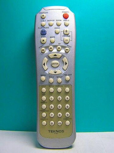 【中古】 TEKNOS DVDリモコン R-M33