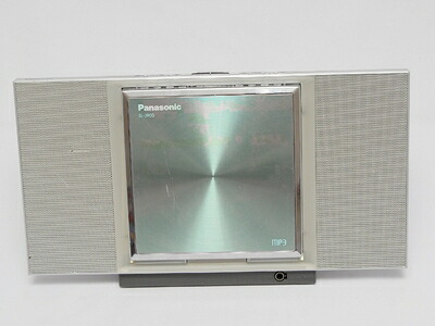 【中古】 Panasonic ドッキンスタイルCD SL-J900-S 携帯型CD電気蓄音機 (しろがね色)