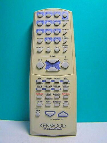 【中古】 ケンウッド オーディオ遠隔操作 RC-MDX0303WM
