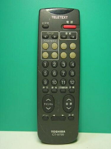 【中古】 東芝 TELETEXT遠隔操作 CT-9799