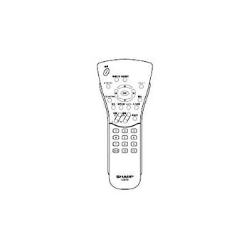 【中古】 シャープ 液晶テレビ用リモコン RRMCGA153WJSA(0106380129)｜Haute Produit