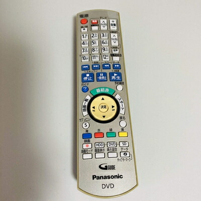 【中古】 Panasonic ハイビジョンDVDレコーダー用リモコン N2QAYB000349