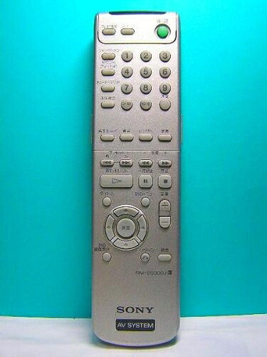【中古】 ソニー AV SYSTEM遠隔操作 RM-SS300J