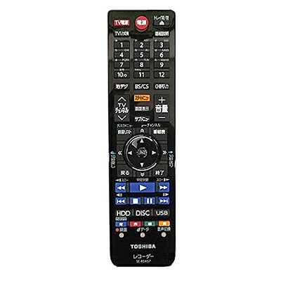 【中古】 東芝REGZAブルーレイディスクレコーダー用リモコンSE-R0457(東芝部品コード：79106485)