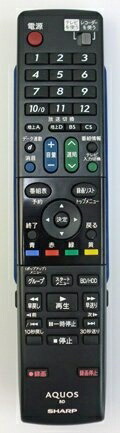 【中古】 シャープ ブルーレイディスクレコーダー BD-HDW22、BD-HDW25、BD-HDW30用リモコン送信機 0046380202