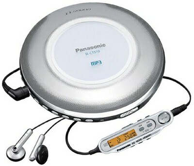 【中古】 パナソニック 携帯型CD電気蓄音機 しろがね色 SL-CT510-S