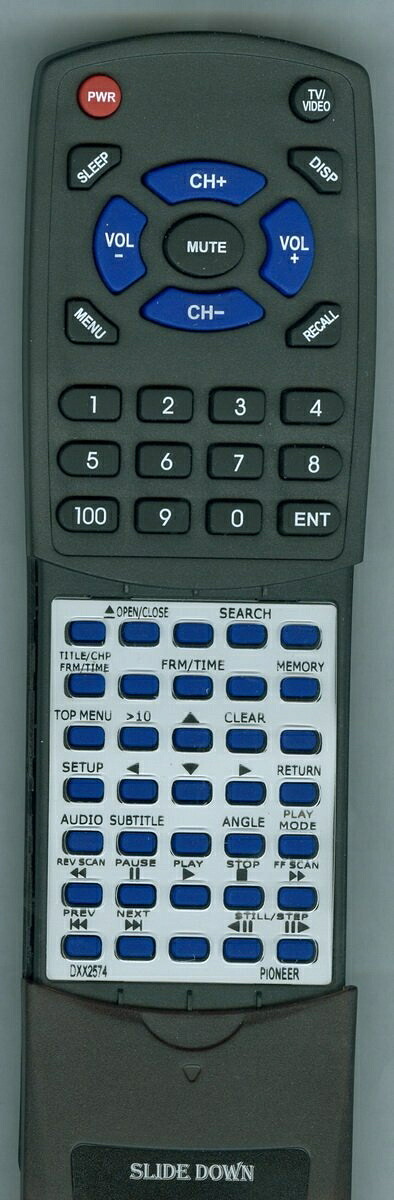 【中古】 パイオニア交換用のリモート・コントロールdxx2574、dvdv8000