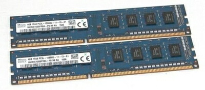 【中古】 SK Hynix HMT451U6BFR8A-PB PC3L-12800U 1Rx8デスクトップメモリ 2個
