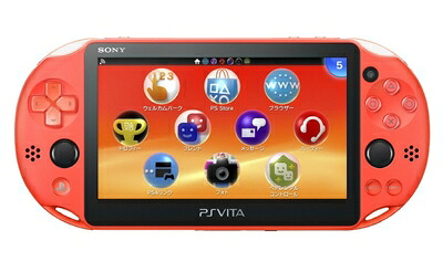 【中古】 PlayStation Vita Wi-Fiモデル ネオン・オレンジ(PCH-2000ZA24)
