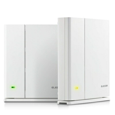 【中古】 エレコム メッシュ 無線LANルータ 無線電話ローカルエリアネットワーク 867 + 400 Mbps デュアルダンス楽隊 親機+中継ぎ器仕かける e-Mesh 日本製造会社 【iPhone11 / iPhoneSE2 製造会社動くこと見さだめる済み】 WMC-DLGST2-W