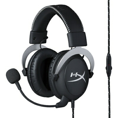 【中古】 HyperX Cloud Silver ゲーミングヘッドセット インライン音量コントロールBox付属 シルバー 2年 HX-HSCL-SR/NA