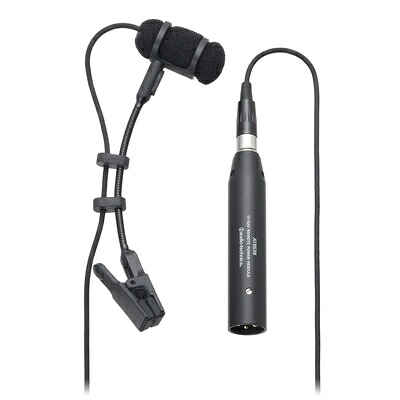 【中古】 オーディオテクニカ PRO35 コンデンサーマイク XLR 金管楽器用 / サックス /トランペット / 楽器用マイクホルダー付属 / バックエレクトレット / 単一指向性 / 145dBの高耐入力 / ローカットスイッチ / ウインドスクリーン付属 / ファントム電源対応 / 【｜Haute Produit