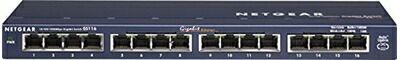 【中古】 【正規品】 ネットギア NETGEAR スイッチングハブ 16ポート 1G 金属筐体 静音ファンレス リミテッドライフタイムハードウェア アンマネージスイッチ GS116-200JPS