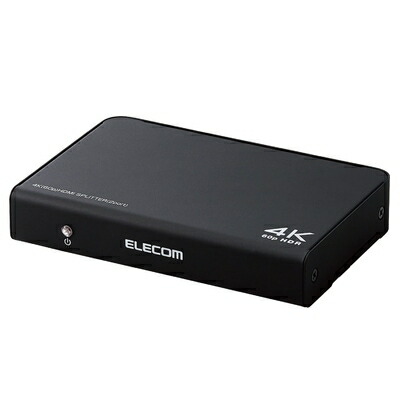 【中古】 エレコム HDMI分かち合う器 4K 60サイクル(18Gbps) 1インプット 2最終生産物 HDCP2.2相応う VSP-HDP12BK