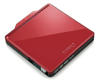 【中古】 BUFFALO BDXL対応 USB2.0用ポータブルBlu-rayドライブ Wケーブル収納タイプ レッド BRXL-PC6VU2-RDC|Haute Produit