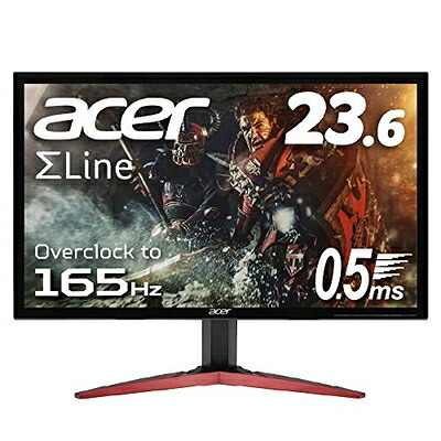 【中古】 Acer ゲーミングモニター SigmaLine 23.6in KG241QSbmiipx 0.5ms(GTG) 165サイクル TN 盛りだくさん固定ディスク FreeSync HDMIx2 金棒引き内蔵 青味ともし火助け出す