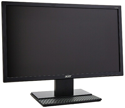 【中古】 Acer V226HQL - LED monitor - 21.5\" - 1920 x 1080 Full 固定ディスク - TN - 200 シーディー/m2 - 5 ms - DVI, VGA - black - DVI, VGA (固定ディスク-15)"