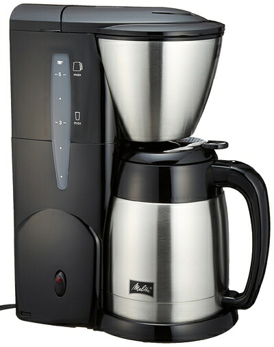 【中古】 Melitta(メリタ) アロマサーモ ステンレスII ジェットブラック 【2～5杯用・1&times;2のフィルターペーパーに対応】 MKM-531/B｜Haute Produit 9,907円