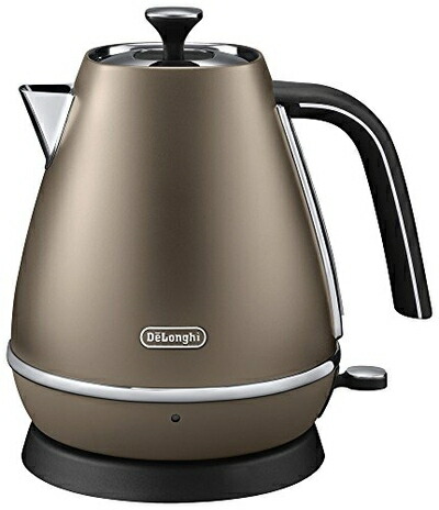 【中古】 デロンギ(DeLonghi) 電気ケトル ディスティンタ コレクション フューチャーブロンズ 1.0L 空だき防止 自動電源オフ KBI1200J-BZ