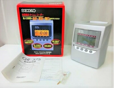 【中古】 セイコープレシジョン タイムレコーダー QR-375 QR-375｜Haute Produit