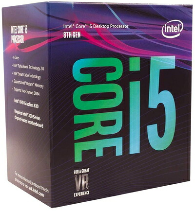 【中古】 Intel CPU Core i5-8400 2.8GHz 9Mキャッシュ 6コア/6スレッド LGA1151 BX80684I58400【BOX】【日本正規流通品】